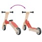vidaXL Patinete de niños 2 en 1 rojo vidaXL Patinete de niños 2 en 1 rojo