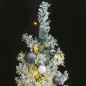 vidaXL Árbol de Navidad estrecho con 300 LED y bolas y nieve 270 cm vidaXL Árbol de Navidad estrecho con 300 LED y bolas y nieve 270 cm