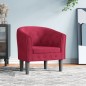 vidaXL Sillón de terciopelo rojo tinto vidaXL Sillón de terciopelo rojo tinto