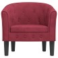 vidaXL Sillón de terciopelo rojo tinto vidaXL Sillón de terciopelo rojo tinto