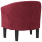 vidaXL Sillón de terciopelo rojo tinto vidaXL Sillón de terciopelo rojo tinto