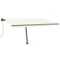vidaXL Toldo de pie automático crema 450x350 cm vidaXL Toldo de pie automático crema 450x350 cm