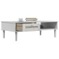 vidaXL Mesa de centro SENJA aspecto ratán madera blanco 100x55x33 cm vidaXL Mesa de centro SENJA aspecto ratán madera blanco 100x55x33 cm