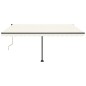 vidaXL Toldo de pie automático crema 450x350 cm vidaXL Toldo de pie automático crema 450x350 cm