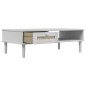 vidaXL Mesa de centro SENJA aspecto ratán madera blanco 100x55x33 cm vidaXL Mesa de centro SENJA aspecto ratán madera blanco 100x55x33 cm