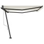 vidaXL Toldo de pie automático crema 450x350 cm vidaXL Toldo de pie automático crema 450x350 cm