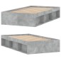 vidaXL Estructura de cama gris hormigón 90x200 cm vidaXL Estructura de cama gris hormigón 90x200 cm