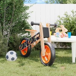 vidaXL Bicicleta de equilibrio para niños estampado naranja