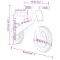 vidaXL Bicicleta de equilibrio para niños estampado naranja vidaXL Bicicleta de equilibrio para niños estampado naranja