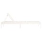 vidaXL Tumbona de madera maciza de pino blanca 199,5x60x74 cm