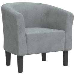 vidaXL Sillón de terciopelo gris oscuro