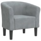 vidaXL Sillón de terciopelo gris oscuro