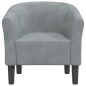 vidaXL Sillón de terciopelo gris oscuro