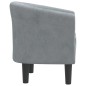 vidaXL Sillón de terciopelo gris oscuro