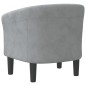 vidaXL Sillón de terciopelo gris oscuro