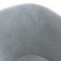 vidaXL Sillón de terciopelo gris oscuro
