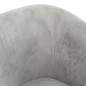 vidaXL Sillón con taburete terciopelo gris claro vidaXL Sillón con taburete terciopelo gris claro