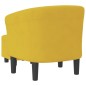 vidaXL Sillón con taburete terciopelo amarillo vidaXL Sillón con taburete terciopelo amarillo