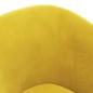 vidaXL Sillón con taburete terciopelo amarillo vidaXL Sillón con taburete terciopelo amarillo