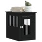 vidaXL Jaula para perros madera de ingeniería negro 45x62x59 cm
