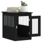 vidaXL Jaula para perros madera de ingeniería negro 45x62x59 cm
