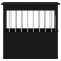 vidaXL Jaula para perros madera de ingeniería negro 45x62x59 cm