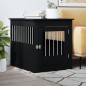 vidaXL Jaula para perros madera de ingeniería negro 64,5x80x71 cm vidaXL Jaula para perros madera de ingeniería negro 64,5x80x71 cm