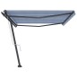 vidaXL Toldo de pie automático azul y blanco 500x350 cm vidaXL Toldo de pie automático azul y blanco 500x350 cm