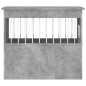vidaXL Jaula para perros madera ingeniería gris hormigón 55x75x65 cm