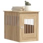 vidaXL Jaula para perros madera de ingeniería roble Sonoma 55x80x68 cm
