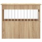 vidaXL Jaula para perros madera de ingeniería roble Sonoma 55x80x68 cm