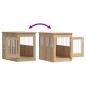 vidaXL Jaula para perros madera de ingeniería roble Sonoma 55x80x68 cm