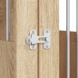 vidaXL Jaula para perros madera de ingeniería roble Sonoma 55x80x68 cm