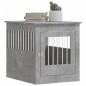 vidaXL Jaula para perros madera ingeniería gris hormigón 64,5x80x71 cm