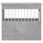 vidaXL Jaula para perros madera ingeniería gris hormigón 64,5x80x71 cm