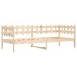 vidaXL Sofá cama de madera maciza de pino 80x200 cm