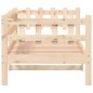 vidaXL Sofá cama de madera maciza de pino 80x200 cm