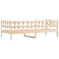 vidaXL Sofá cama de madera maciza de pino 80x200 cm