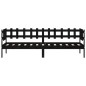 vidaXL Sofá cama madera maciza de pino negro 90x200 cm vidaXL Sofá cama madera maciza de pino negro 90x200 cm