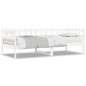 vidaXL Sofá cama madera maciza de pino blanco 90x190 cm