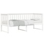 vidaXL Sofá cama madera maciza de pino blanco 75x190 cm vidaXL Sofá cama madera maciza de pino blanco 75x190 cm