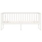 vidaXL Sofá cama madera maciza de pino blanco 75x190 cm vidaXL Sofá cama madera maciza de pino blanco 75x190 cm
