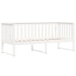 vidaXL Sofá cama madera maciza de pino blanco 75x190 cm vidaXL Sofá cama madera maciza de pino blanco 75x190 cm