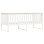 vidaXL Sofá cama madera maciza de pino blanco 75x190 cm vidaXL Sofá cama madera maciza de pino blanco 75x190 cm