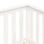 vidaXL Sofá cama madera maciza de pino blanco 75x190 cm vidaXL Sofá cama madera maciza de pino blanco 75x190 cm