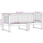 vidaXL Sofá cama madera maciza de pino blanco 75x190 cm vidaXL Sofá cama madera maciza de pino blanco 75x190 cm