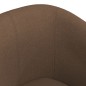 vidaXL Sillón con taburete tela marrón vidaXL Sillón con taburete tela marrón