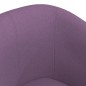 vidaXL Sillón con taburete tela morado vidaXL Sillón con taburete tela morado