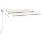 vidaXL Toldo automático con LED y sensor de viento crema 400x350 cm vidaXL Toldo automático con LED y sensor de viento crema 400x350 cm