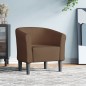 vidaXL Sillón de tela marrón vidaXL Sillón de tela marrón